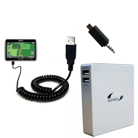 Gomadic USB Charging Data Coiled Cable designed for the Magellan Roadmate Commercial 9270T Will charge and data sync with one unique TipExchange enabled cable Gomadic USB Charging Data Coiled Cable designed for the Magellan Roadmate Commercial 9270T Will charge and data sync with one unique TipExchange enabled cable
